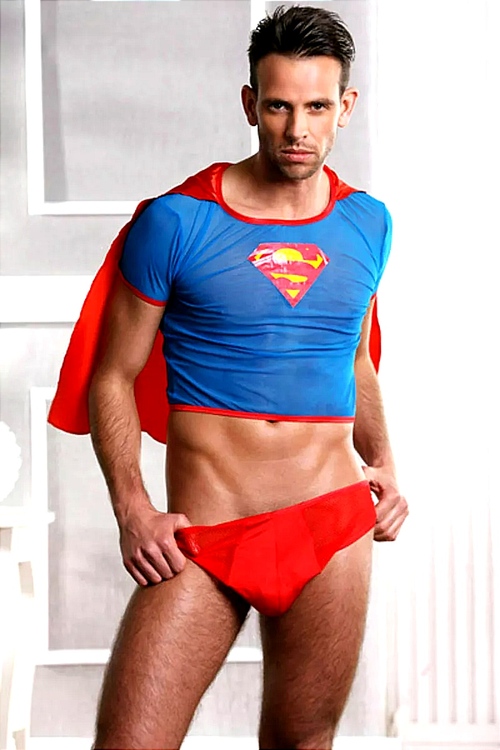 Мужской эротический костюм Sunspice Супермена, O/S