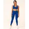 Топ Ryderwear Lift Rib Seamless Halter Sports Bra - Cobalt Blue