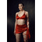 SKINN top Red silk_ червоний біфлекс шовк