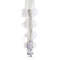 Босоножки Pleaser Adore-728F, каблук 7 дюймов, высота 2 3/4 дюйма, босоножкии из меха марабу, молния сзади, прозрачные/белые
