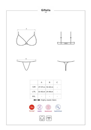Комплект Obsessive Giftella 2-pcs set S/M