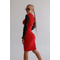 Топ Fitzona RED TOP WITH TULE LONG SLEEVES
