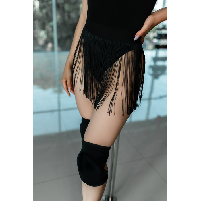 Наколінники класичні тренувальні з великою вставкою подовжені чорний