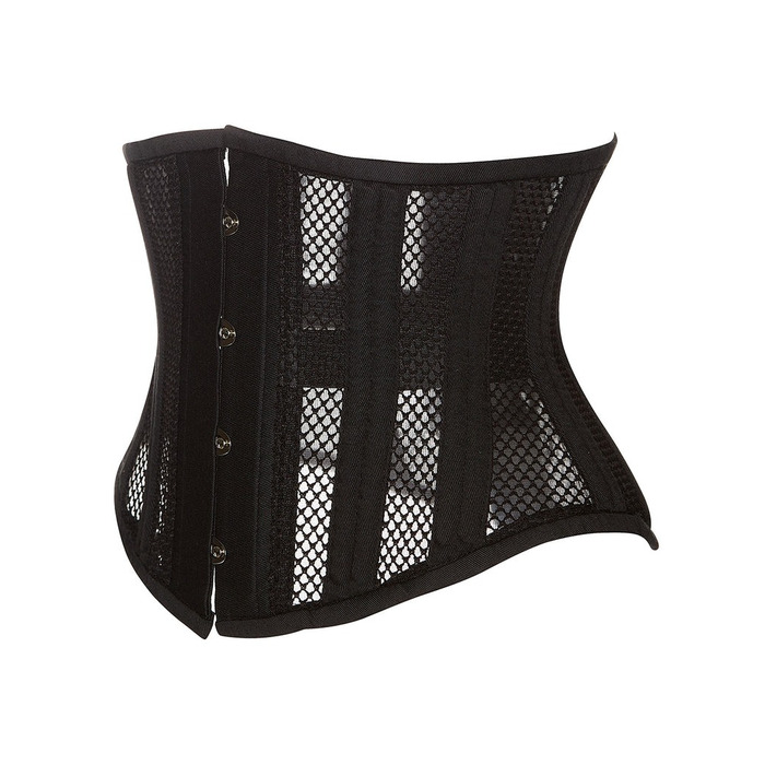 Корсет из сетки Star Night Steel Bones Grid Corsets с крючками и шнуровкой, черный, XL (без коробки)