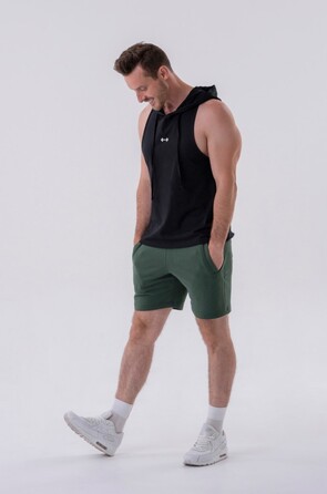 Шорти Relaxed-fit Shorts with Side Pockets DARK GREEN 319