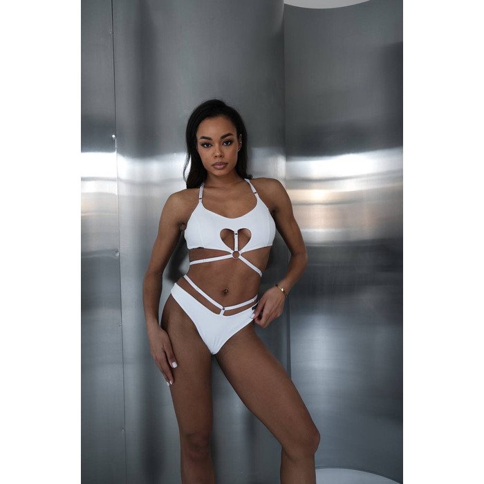 Шорти Freya для Pole Dance, Exotic та Сценічних Виступів з Подвійними Ремінцями - білий