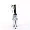 Босоніжки Pleaser Flamingo-824RS *8-дюймовий каблук, 4-дюймові босоніжки з PF стразами, блискавка ззаду, чорні/прозорі