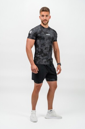 Футболка Nebbia Camouflage Compression T-shirt Maximum Black 338 Camo