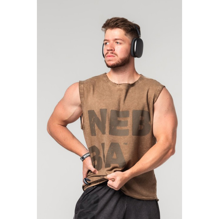 Безрукавка Nebbia Washed-off Tank Top BEASTIN' Light Brown 361