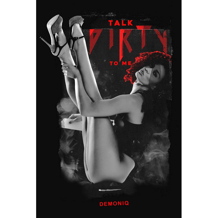 Мужская футболка с принтом «Talk dirty to me» Demoniq TSHRB009 черная, XL