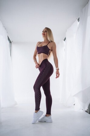 Топ Nebbia 'NS' FITNESS BRA 647 Bordo