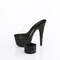 Шлепанцы Pleaser Bejeweled-712RS, каблук 7 дюймов, декорированные шлепанцы PF RS высотой 2 3/4 дюйма с подходящим манжетом, прозрачные/черные