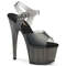 Босоножки Pleaser Adore-708N-T. Каблук 7 дюймов, ремешком на щиколотке шириной 2 3/4 дюйма. Цвет: черный градиент.