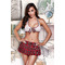 Форма школярки 2-PIECE SCHOOL GIRL UNIFORM WHITE-RED