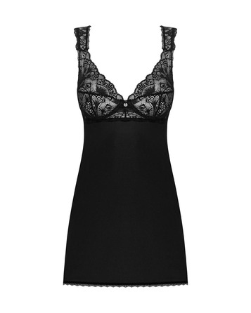 Комплект Пеньюар и трусики Donna Dream babydoll, черный, XS/S