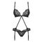 Боди Obsessive Laluna crotchless teddy black L/XL