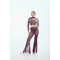 SILHOUETTE PANTS Mocha brown mesh_ коричневий мокко сітка