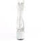Чоботи Pleaser Bejeweled-1018C-2RS *7 дюймів на підборах, 2 3/4 дюйма з відкритим носком/підбором, з RS, прозорі/сріблясті