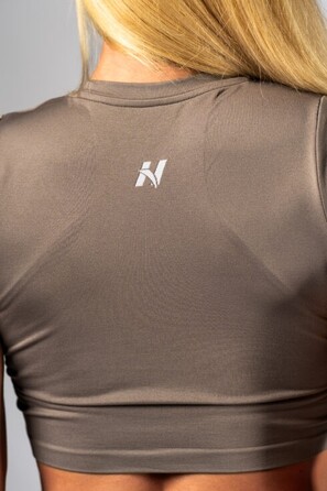 Топ Nebbia Seamless Short-Sleeve Top POWER Light Brown ASH 891
