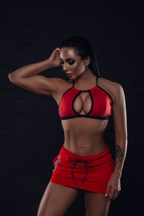 Спортивний топ Superhot TOP1151 червоний, еластичний для фітнесу та йоги