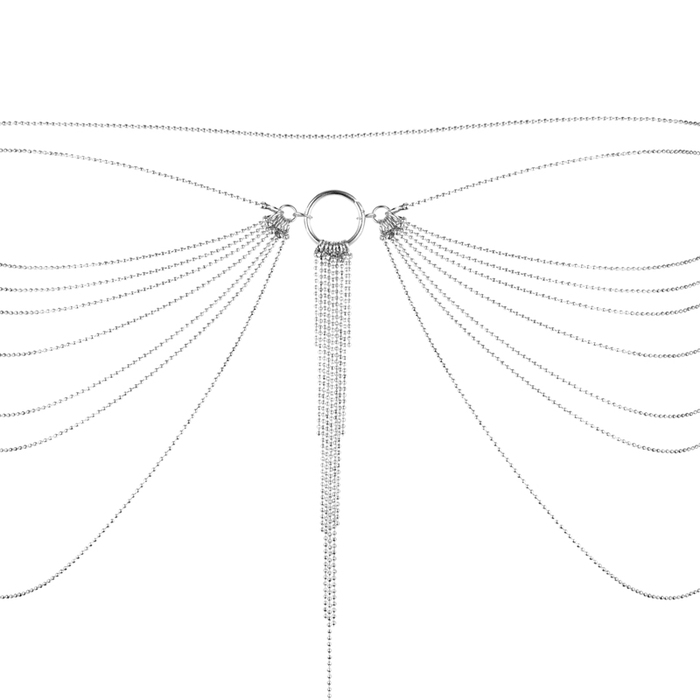 Ланцюжок трусики або погруддя Bijoux Indiscrets Magnifique Waist Chain - silver, прикраса на тіло