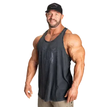 Майка GASP Skull T-Back 220991 Washed Black