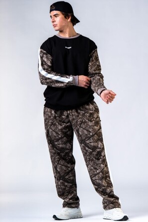Штани Nebbia Relaxed Sweatpants POWER Light Brown Camo 904