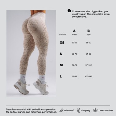 Легінси Nebbia Push-Up Compression Leopard Leggings PRIMAL Pink Leopard 849