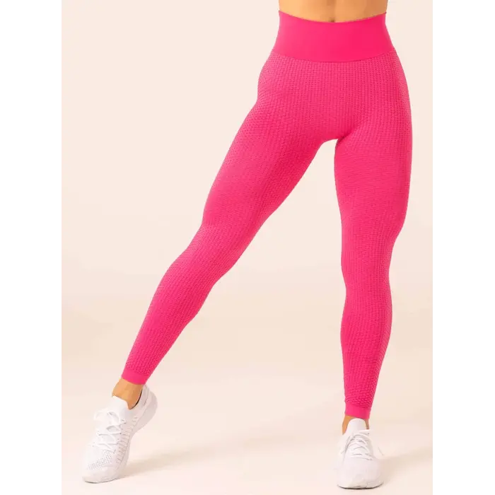Легінси Ryderwear Honeycomb Scrunch Seamless Leggings - Hot Pink