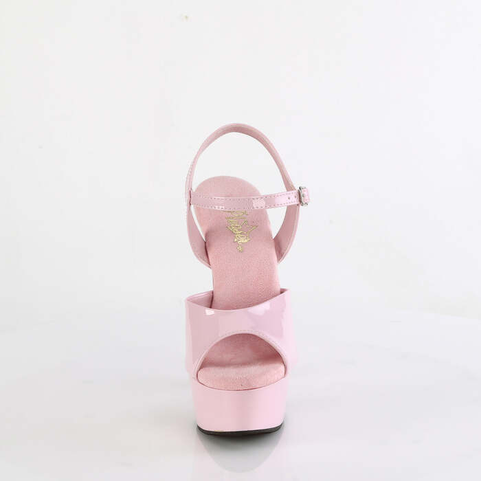 Босоніжки Delight-609 на підборах 6 дюймів, босоніжки з ремінцем на щиколотці 1 3/4 дюйма, рожеві