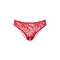 Трусики з квітковою аплікацією та відкритим доступом Daring Intimates червоний, S/M