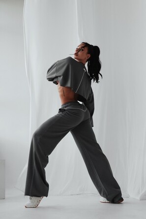 Штани-клеш Victory Bell-bottomed grey