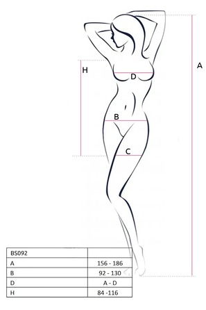 Платье с открытой грудью Passion BS092 black