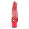 Босоножки Pleaser Adore-765RM, каблук 7 дюймов, 2 3/4 дюйма, закрытый задник, молния сзади, красные