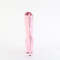 Чоботи Pleaser Adore-1040WR-HG *7-дюймовий каблук, голографічні черевики на шнурівці 2 3/4 дюйма PF, блискавка збоку, ніжно-рожеві