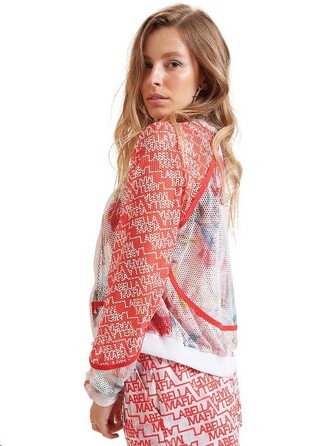 JACKET NEUTRAL FLOWERS ESTAMPADO