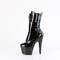 Ботинки Pleaser Adore-1049WR, каблук 7 дюймов, 2 3/4 дюйма, шнуровка спереди, боковая молния, чёрные