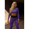 Топ жіночий Fitzona PURPLE TOP LONG SLEEVE фіолетовий з довгим рукавом