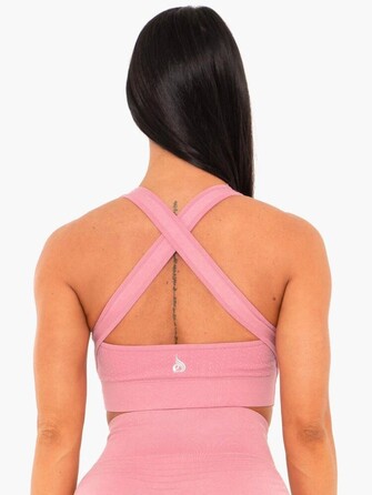 Топ Ryderwear Geo Seamless Sports Bra Pink