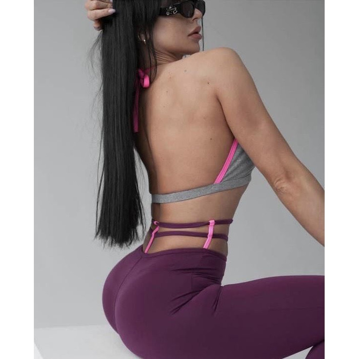 Топ спортивний SUPERHOT TOP1002TAM сірий з утяжкою для фітнесу