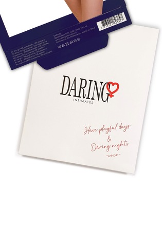 Мереживні трусики з відкритою інтимною зоною Inez Daring Intimates, чорні, S/M