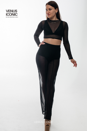 Штани сітчасті Venus Iconic з вертикальними швами для танців та фотосесій