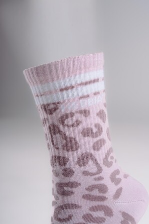 Шкарпетки Nebbia Leopard Crew Socks PRIMAL Pink Leopard 106