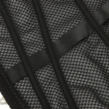 Корсет із сітки Star Night Grid Corset з гачками та шнурівкою, чорний, L (без коробки)