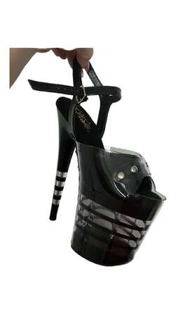 Захист силіконовий прозорий на стріпи з відкритими пальчиками з заклепками