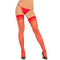 Панчохи SHEER THIGH HIGHS RED, OS
