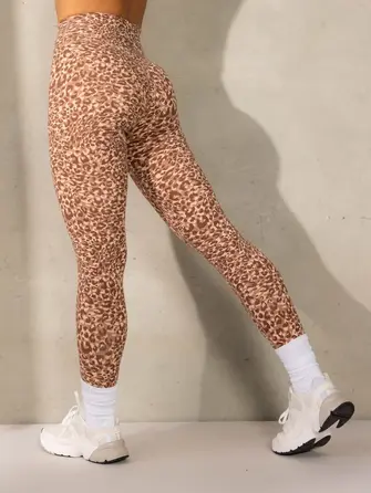 Леггинсы Ryderwear Empower High Waisted Leggings - Mocha Leopard