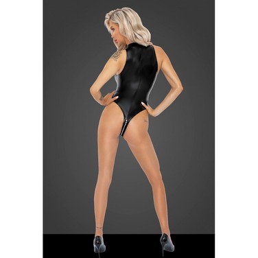 Боди L F294 Noir Handmade, с молнией, черное