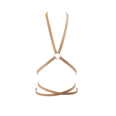 Портупея на груди з акцентом на талії MAZE Bijoux Indiscrets бежева, OS