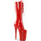 Сапоги Pleaser Infinity-2020, каблук 9 дюймов, 5 1/4 дюйма, шнуровка спереди, красные